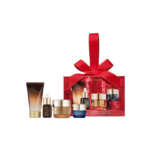 雅诗兰黛 夜间光感护肤套装旅行装 保湿滋润 四件套