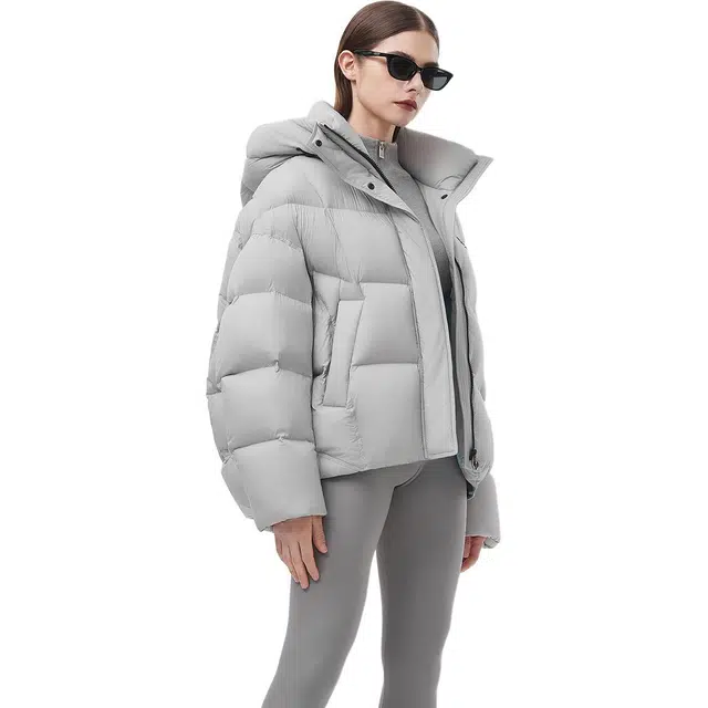 坦博尔 廓形云朵泡芙加厚长袖街头面包羽绒服 女款