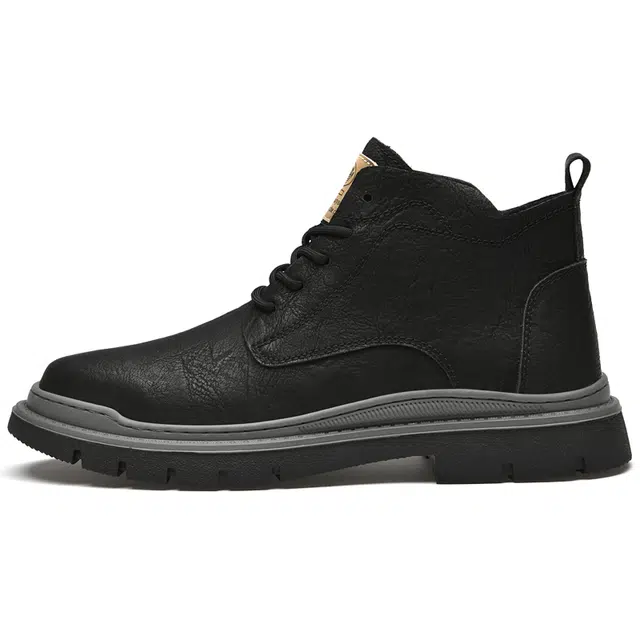 牛皮 通勤必备经典英伦风短筒耐磨舒适潮流个性商务休闲 短靴 男款