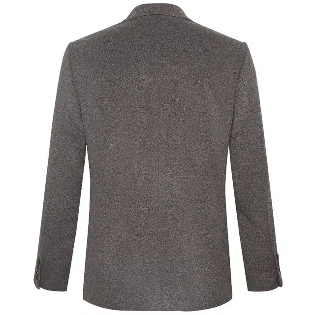 利郎 骆驼绒保暖纯色时尚都市平驳领短款冬季毛呢大衣 男款