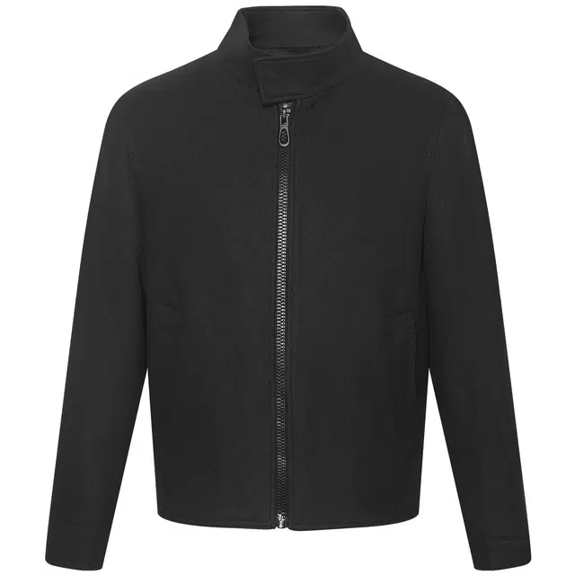 利郎 品位商务哈灵顿外套保暖绵羊毛立领纯色质感亲肤冬季毛呢大衣 男款