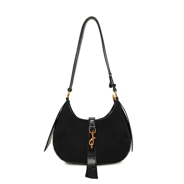 捷朗仕 百搭复古时尚精致简约高级感秋季 麂皮绒 单肩斜挎包 女款 多色