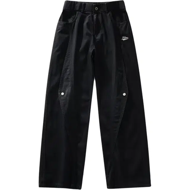 爱肯 大码凉感美式复古高街宽松时尚百搭潮牌学院休闲基础舒适阔腿牛仔裤 男女同款