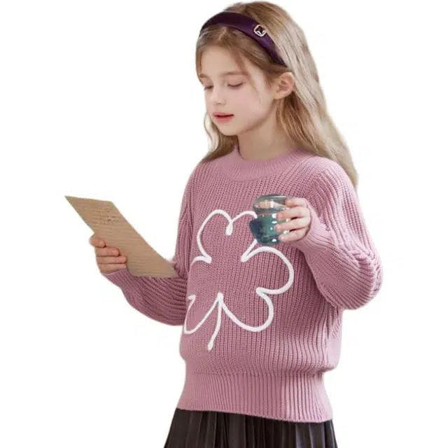 十月妈咪毛衣 圆领内搭打底 儿童款