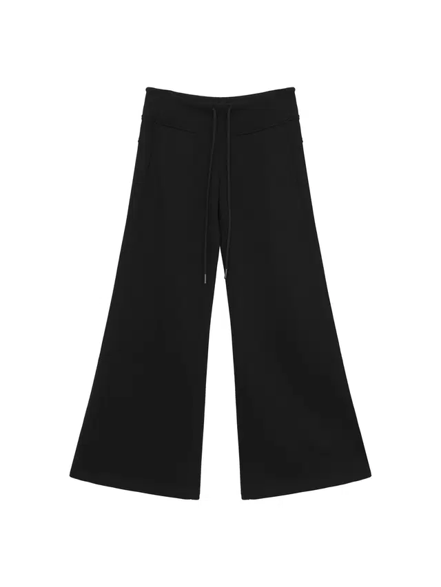 苏九儿 设计舒适百搭简约微喇独特超好看休闲裤 女款