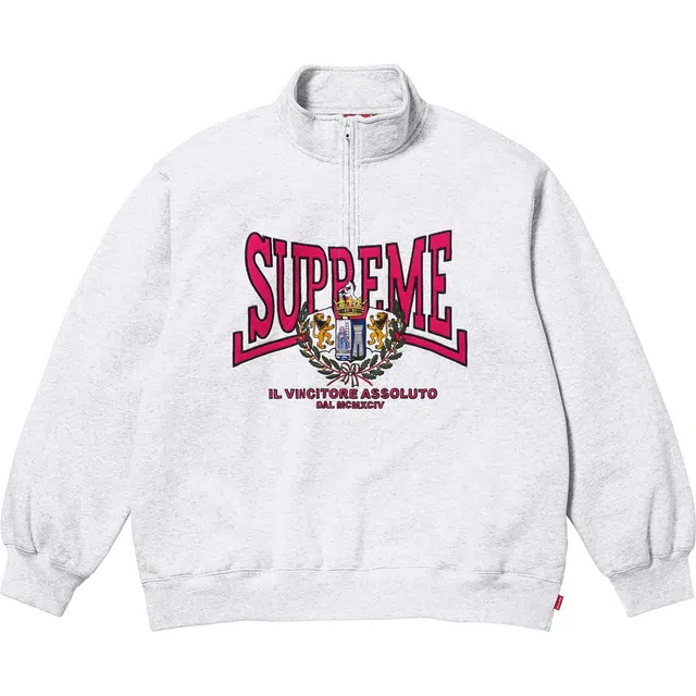 Supreme FW25 Week 3 Crest Half Zip Pullover