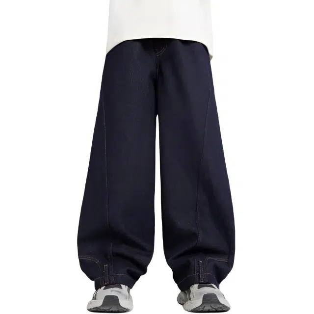 左西牛仔裤 绒绒裤系列 加绒保暖耐磨纯色 儿童款