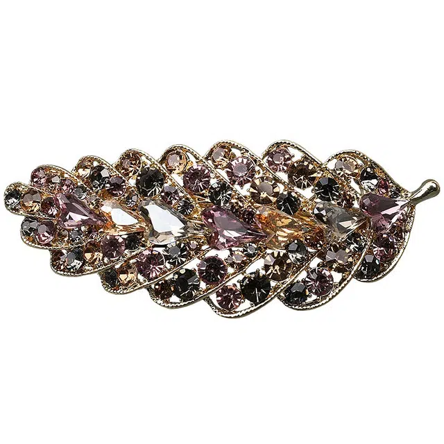 彤彤兔 大号弹簧夹带防滑套 锌合金 发夹 女款