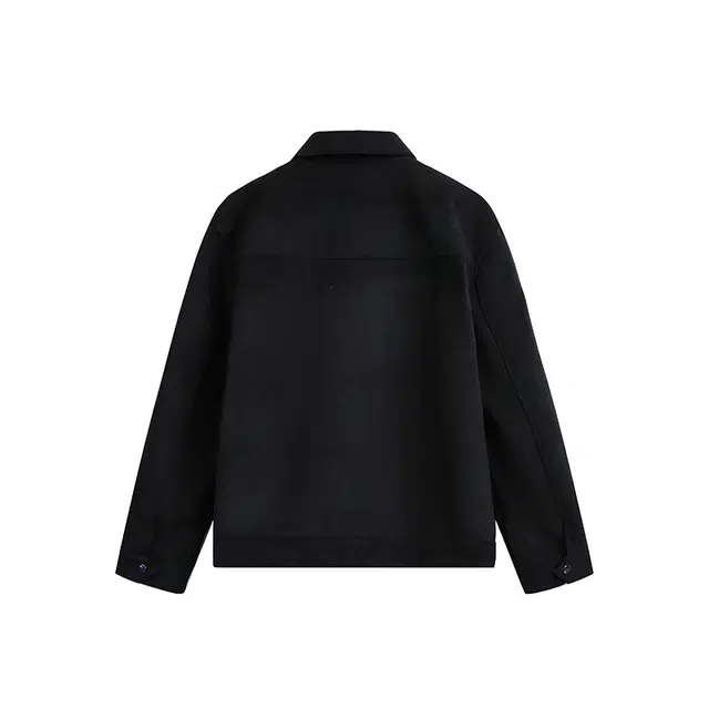 欧路得 欧路得 美式仿麂皮绒工装男高级感磨砂设计休闲外套秋季痞帅短款皮衣夹克 男款