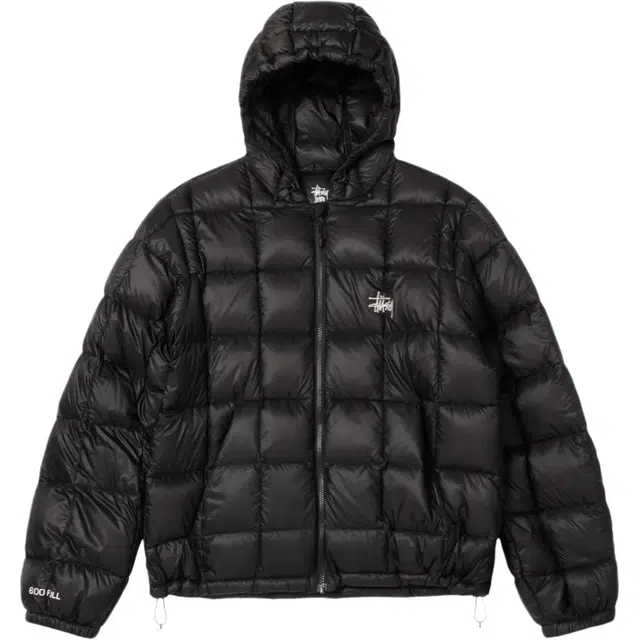 Stussy FW25 FW25 MIDWEIGHT HOODED PUFFER logo