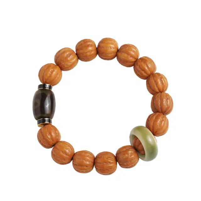 茂琼 中式国潮文玩八棱文玩菩提跑环盘玩佛珠时尚简约个性精致复古优雅高档独特精细细腻文玩#好运 猴头核桃 手串 男女同款情侣款