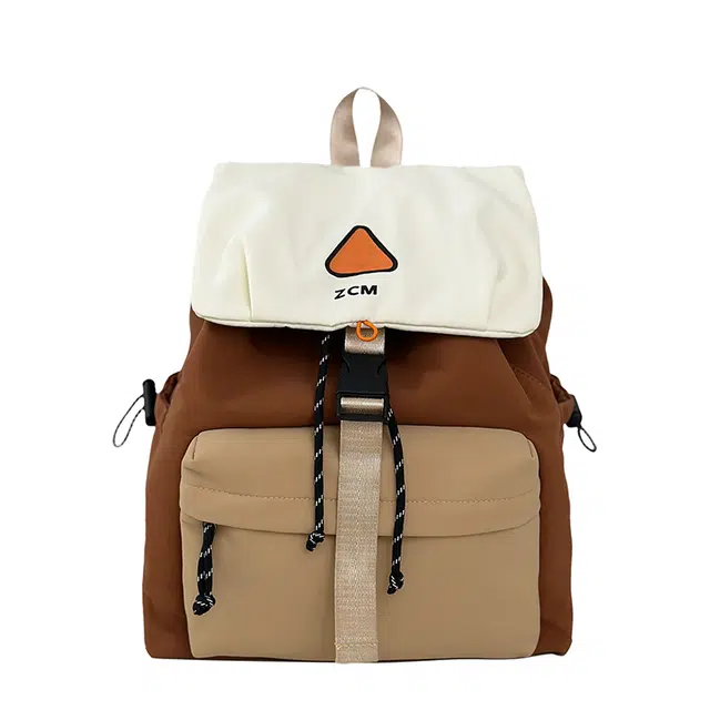 單倉 高颜值美式百搭小众通勤 尼龙 双肩包 常规 男女同款情侣款 多色