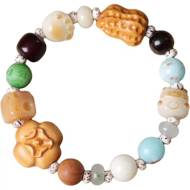 得笙陌 好事发生好运手持串国潮新中式转运珠 菩提根 手串 男女同款情侣款