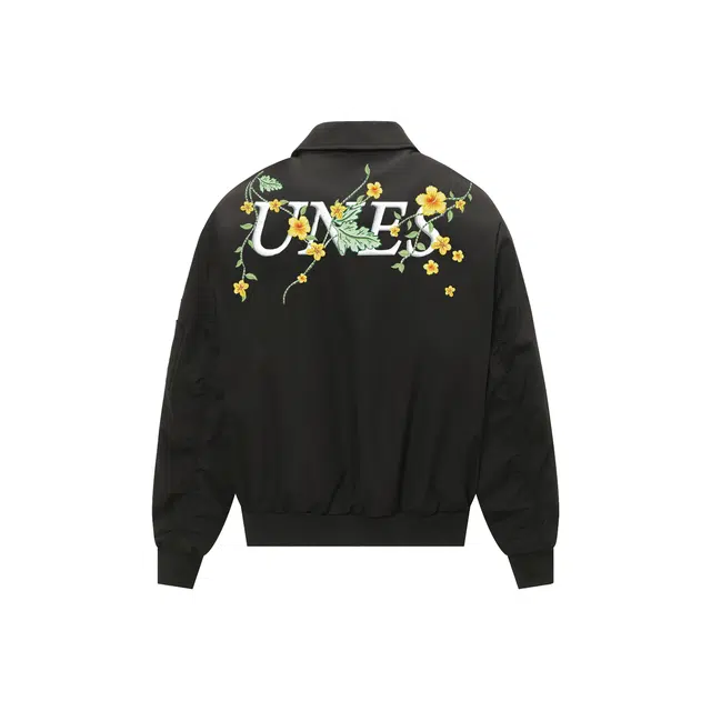 物质公式 美式复古高街仿万针刺绣花卉字母印花巴恩风工装机能休闲运动防风防水飞行员教练重磅街头嘻哈哈灵顿潮流短款夹克外套 男女同款
