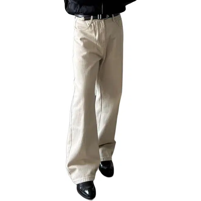 如续 美式弯刀舒适百搭牛仔裤 男女同款