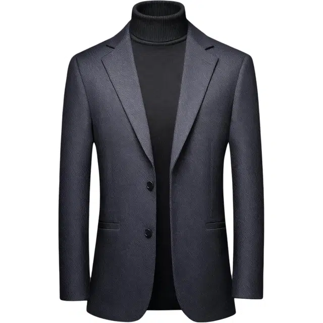 老爷车 男士高档中年春秋单件休闲西服薄款外套西装 男女同款