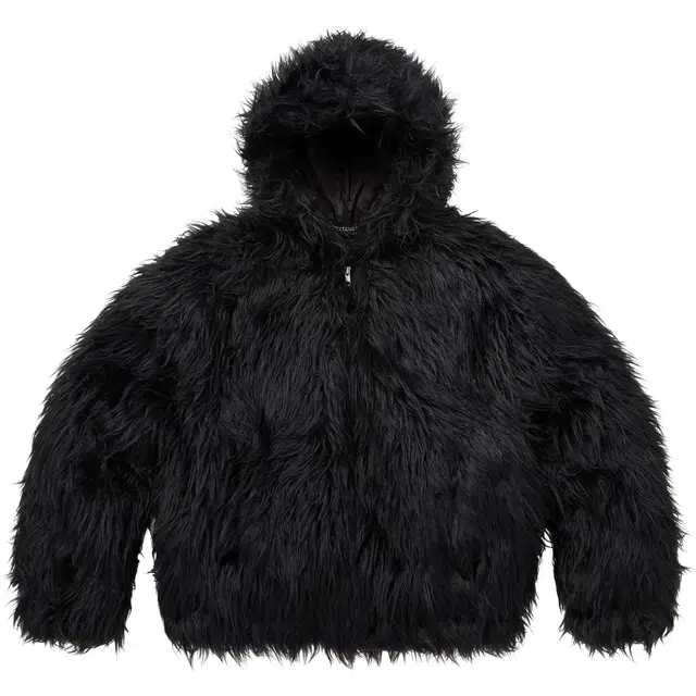 Supreme x Ys by Yohji Yamamoto FW25 WEEK3 Faux Fur WINDSTOPPER Hooded