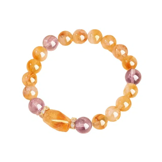 子婳 招财旺运聚财旺事业串珠轻奢设计时尚高级感#好运 黄水晶 手串 女款