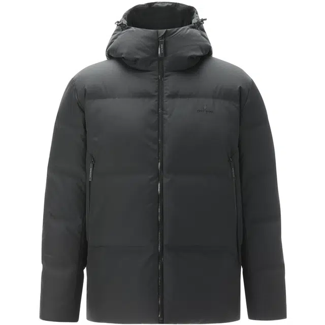 比音勒芬 休闲简约纯色连帽羽绒服 男款