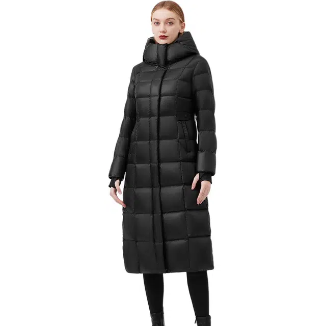 坦博尔 修身保暖外套纯色常规长袖面包羽绒服 女款