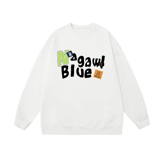 棉基因 早秋高街时尚潮牌简约潮男青少年复古男装减龄感学院风少年感通勤高级感韩系穿搭女士基础款无帽打底衫慵懒风女圆领卫衣 男女同款