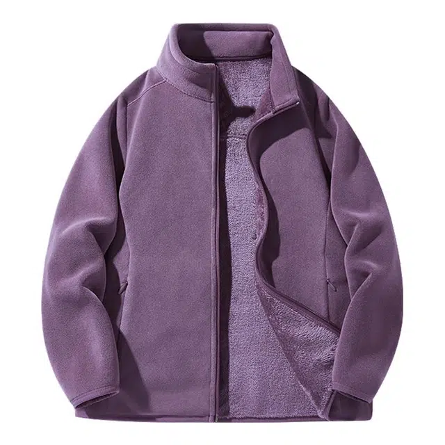 马员外 保暖百搭时尚简约宽松绒感外套 男女同款