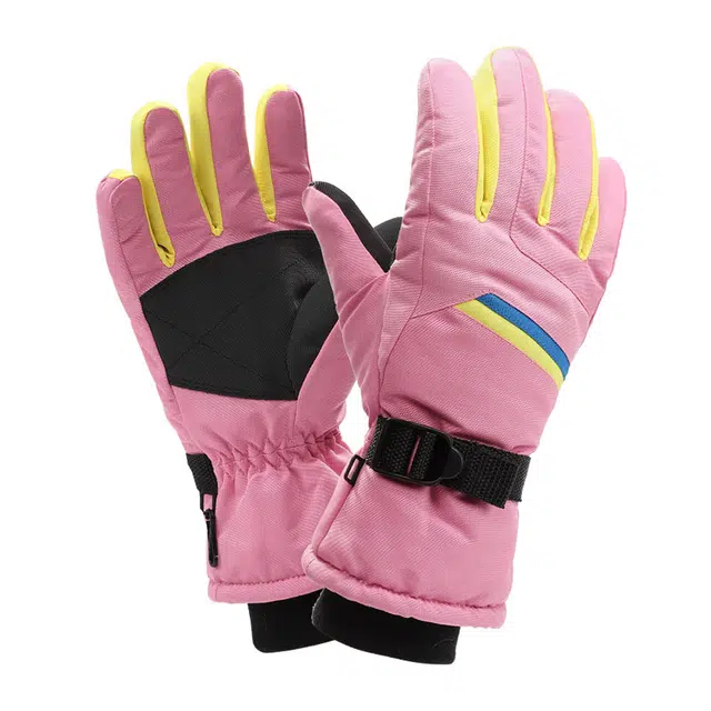 南极人 防寒保暖东北零下加绒厚棉户外骑行登雪山滑雪防风御寒防滑 聚酯纤维 运动手套 女款