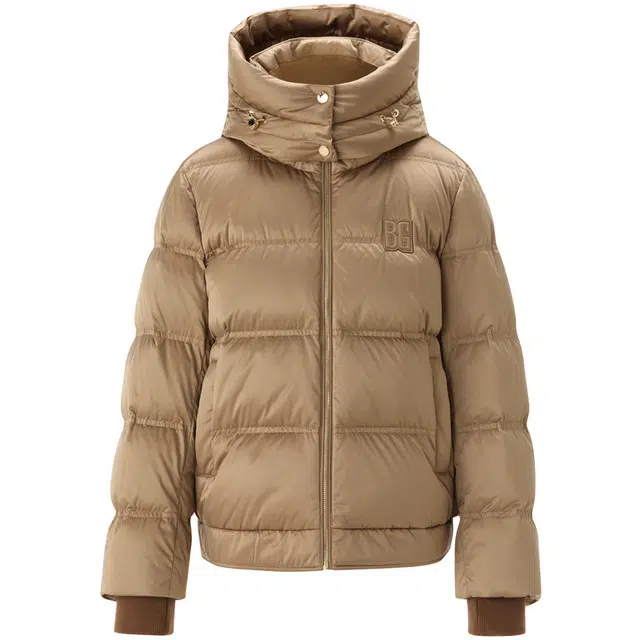 比音勒芬 时尚面包服蓬松保暖连帽羽绒服 女款