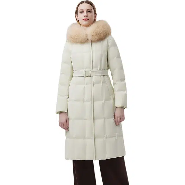 坦博尔 大毛领鹅绒时尚通勤羽绒服 女款