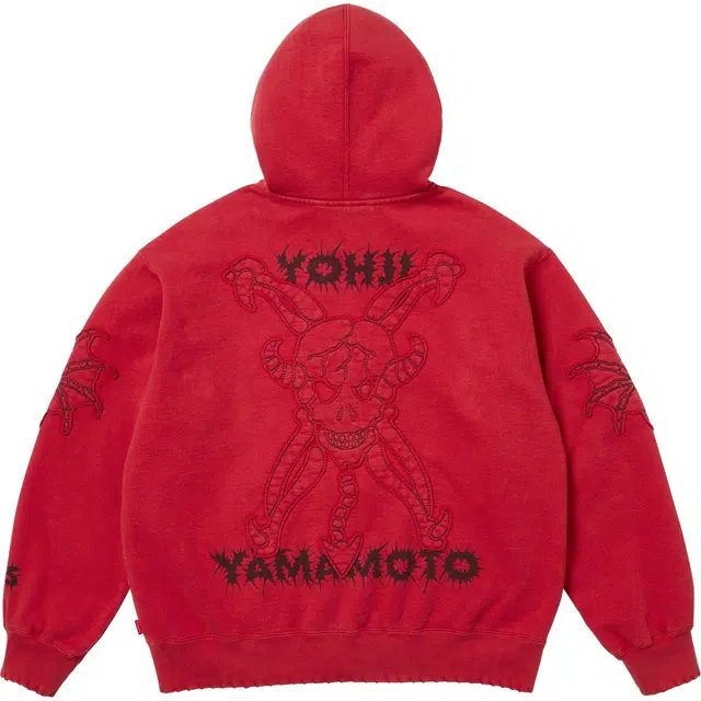 Supreme x Y's by Yohji Yamamoto Zip Up Hooded Sweatshirt