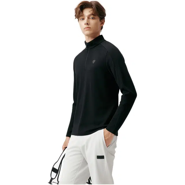 坦博尔 羊毛半拉链锁温运动风开衫羽绒服 女款