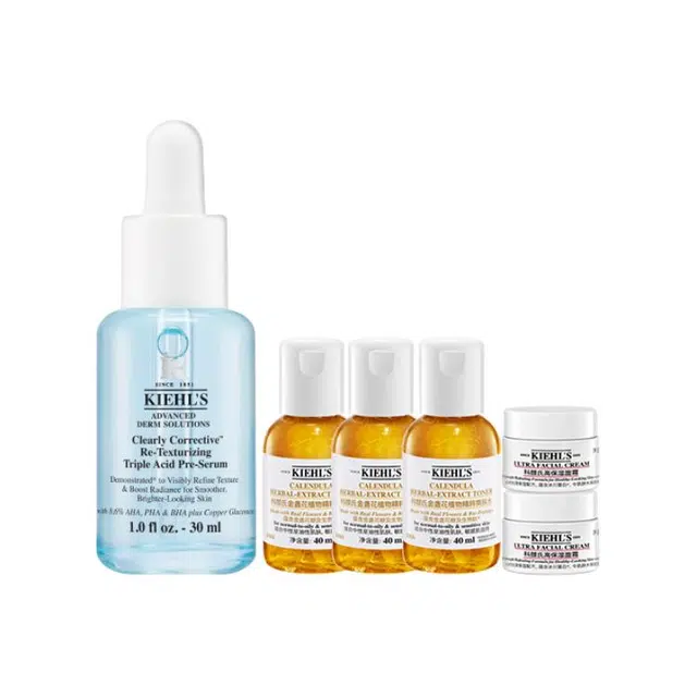 科颜氏 嫩肤水杨酸护肤套装 保湿收缩毛孔 六件套