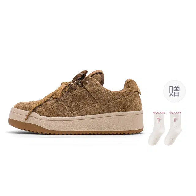 乐乐鱼 复古厚底休闲运动百搭潮流小众设计感 增高 低帮 板鞋 女