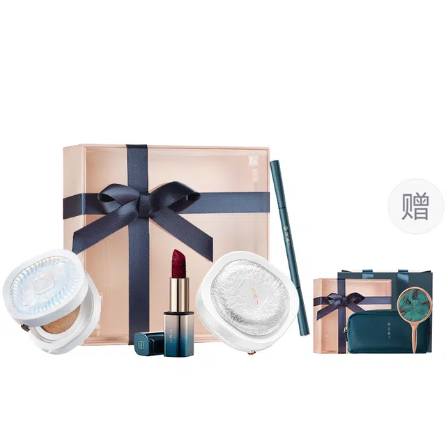 花西子 粉黛告白礼盒彩妆套装 自然哑光雾面素颜 四件套