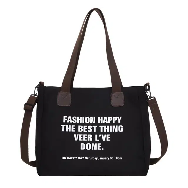 恒源祥 简约大容量购物 尼龙 单肩包 女款 多色