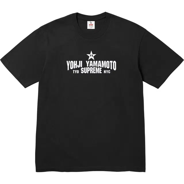 Supreme x Ys by Yohji Yamamoto FW25 WEEK3 Star Tee T