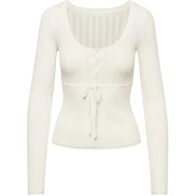 望莱仕 长袖早秋季法式高级感纯欲辣妹修身收腰短款上衣针织衫 女款