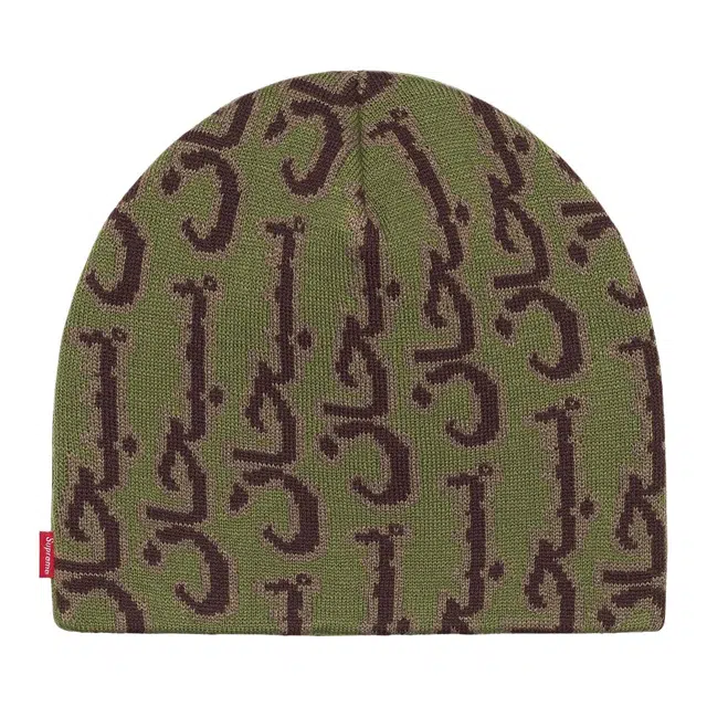 Supreme FW25 Week 3 Arabic Jacquard Beanie -