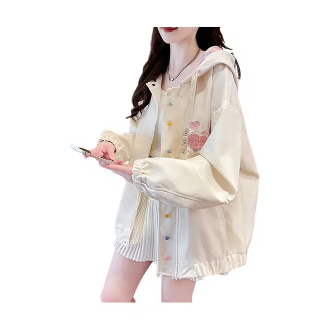 荟萃阁 拼色格子棒球服外套女春秋工装学院风夹克 女款