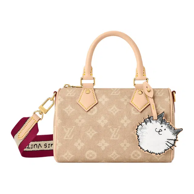 LOUIS VUITTON x Grace Coddington SpeedyCatogram 20 Meowgram