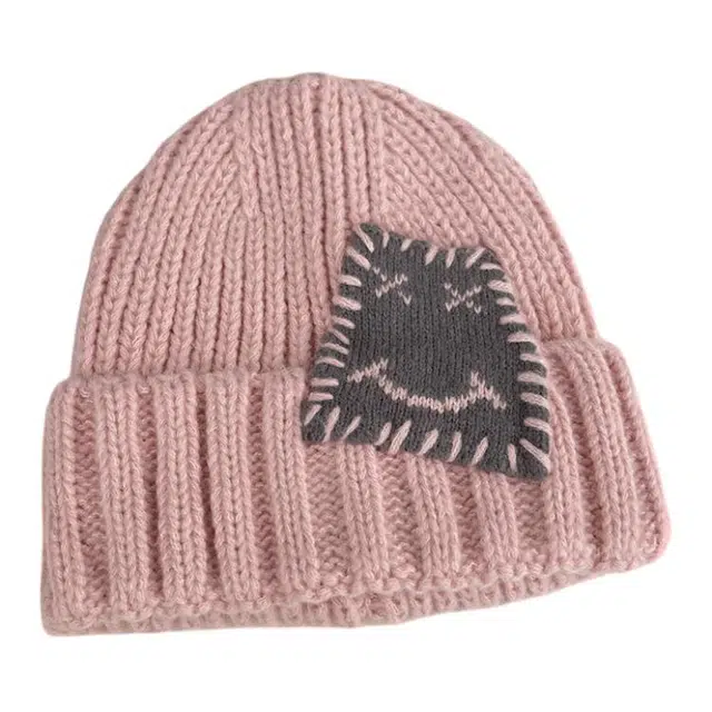 山一丸 韩系大头围 护耳保暖保暖显脸小 涤纶 绒线帽 女款