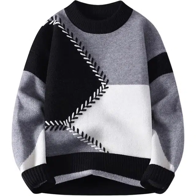 马员外 简约优雅百搭时尚长袖针织衫 男款