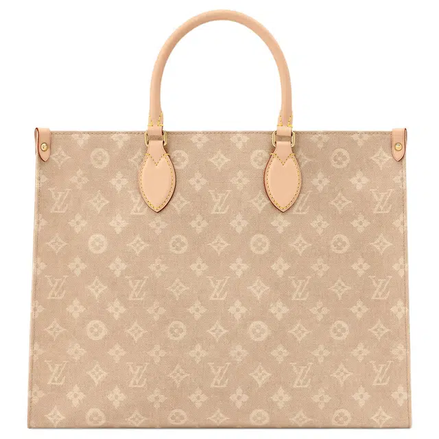 LOUIS VUITTON x Grace Coddington ONTHEGOCatogram Tote