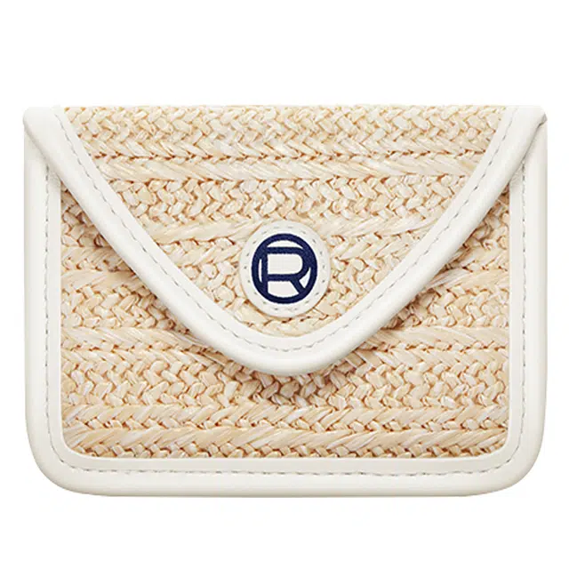 欧莱雅拉菲草编织卡包保护套便捷实用