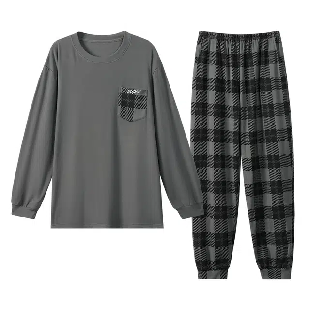 好福份 休闲家居服男士睡衣套装 男款