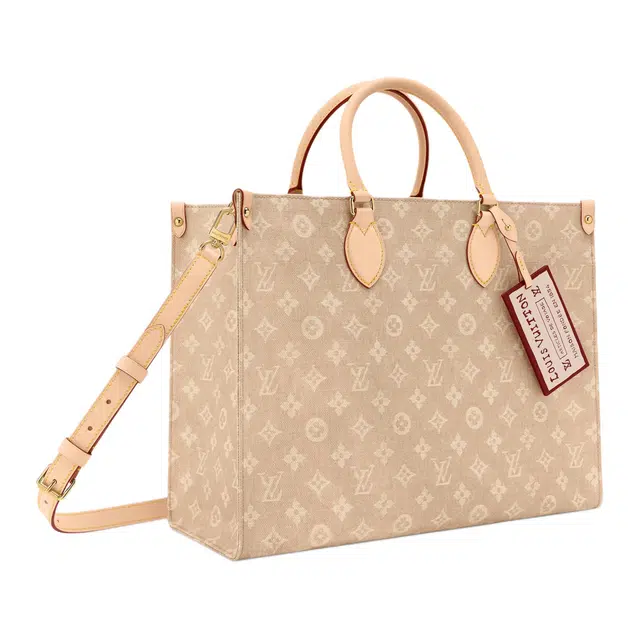 LOUIS VUITTON x Grace Coddington ONTHEGOCatogram Tote