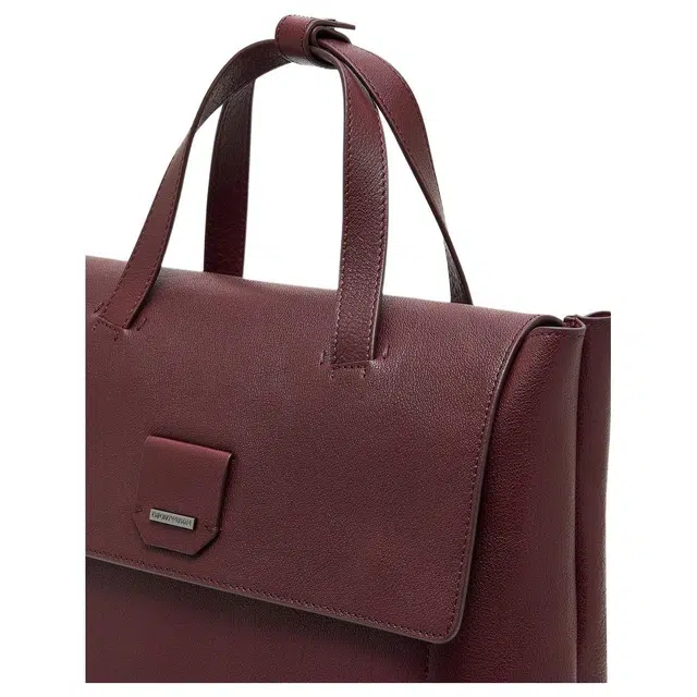 Emporio Armani Classic Logo Backpack Burgundy