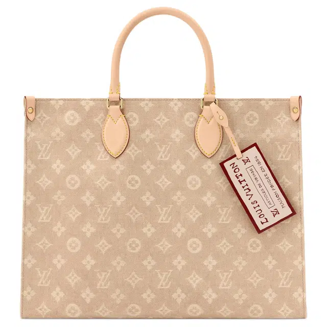 LOUIS VUITTON x Grace Coddington ONTHEGOCatogram Tote