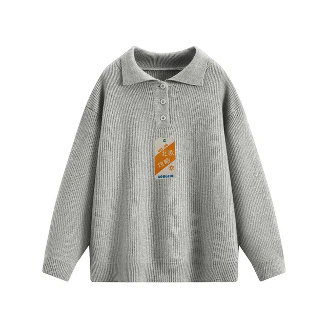 北欧攻略 日系宽松小众高质量休闲高品质复古针织衫 男女同款