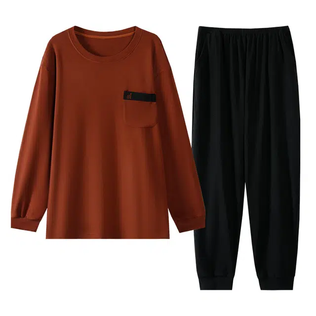 好福份 秋款保暖男士睡衣 男款